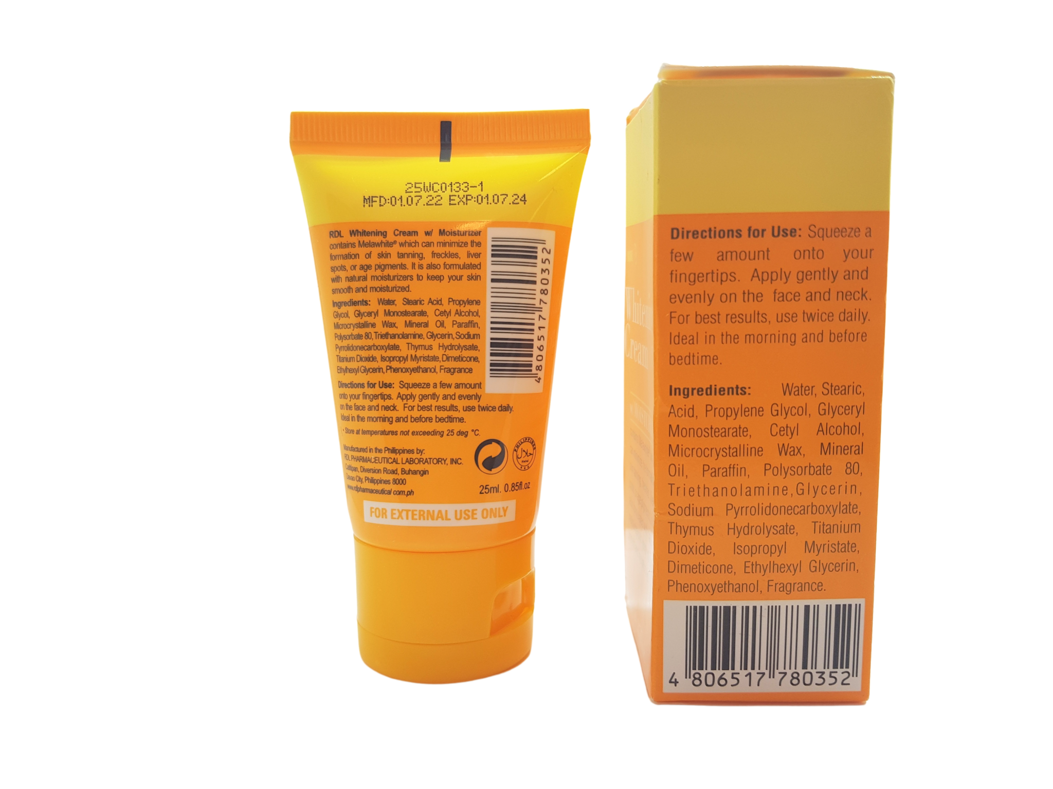 Crème blanchissante RDL