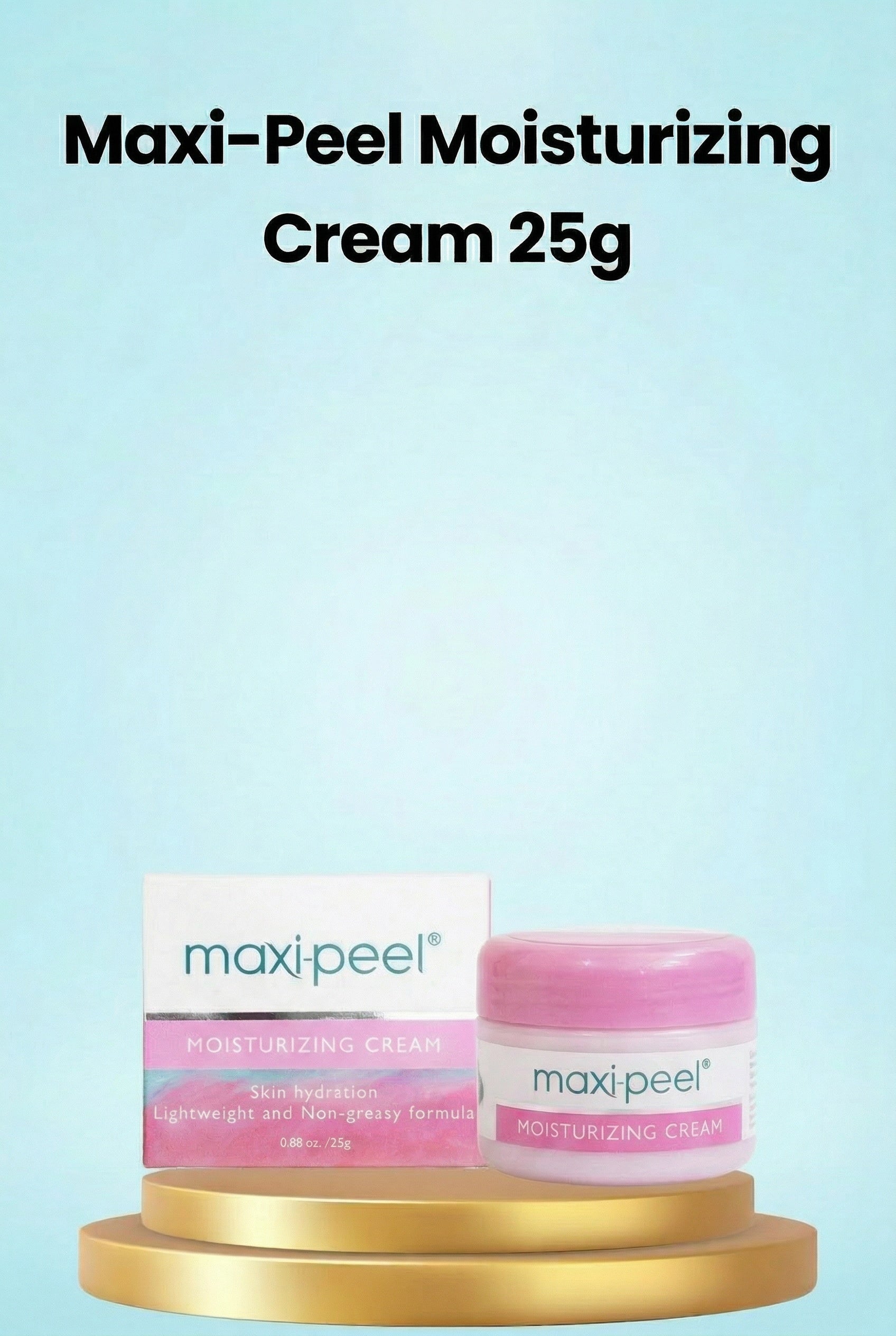 Maxi-Peel Hydraterende Crème 25g – Gezichtscrème, Hydraterend & Niet-Vettig