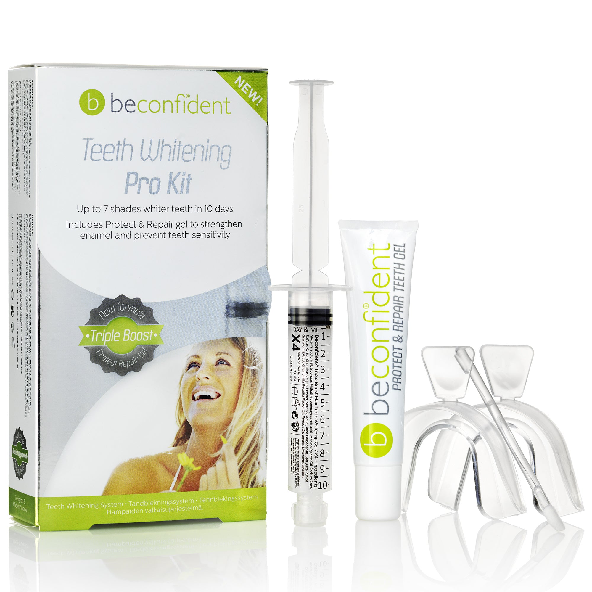 Kit de blanchiment des dents Pro X4 – Ensemble complet de soins – Vermindert Vlekken, Verheldert Tanden & Geeft een Stralende Glimlach – Inclus Alles voor Thuisgebruik – Voor Witte, Gezonde & Zelfverzekerde Tanden