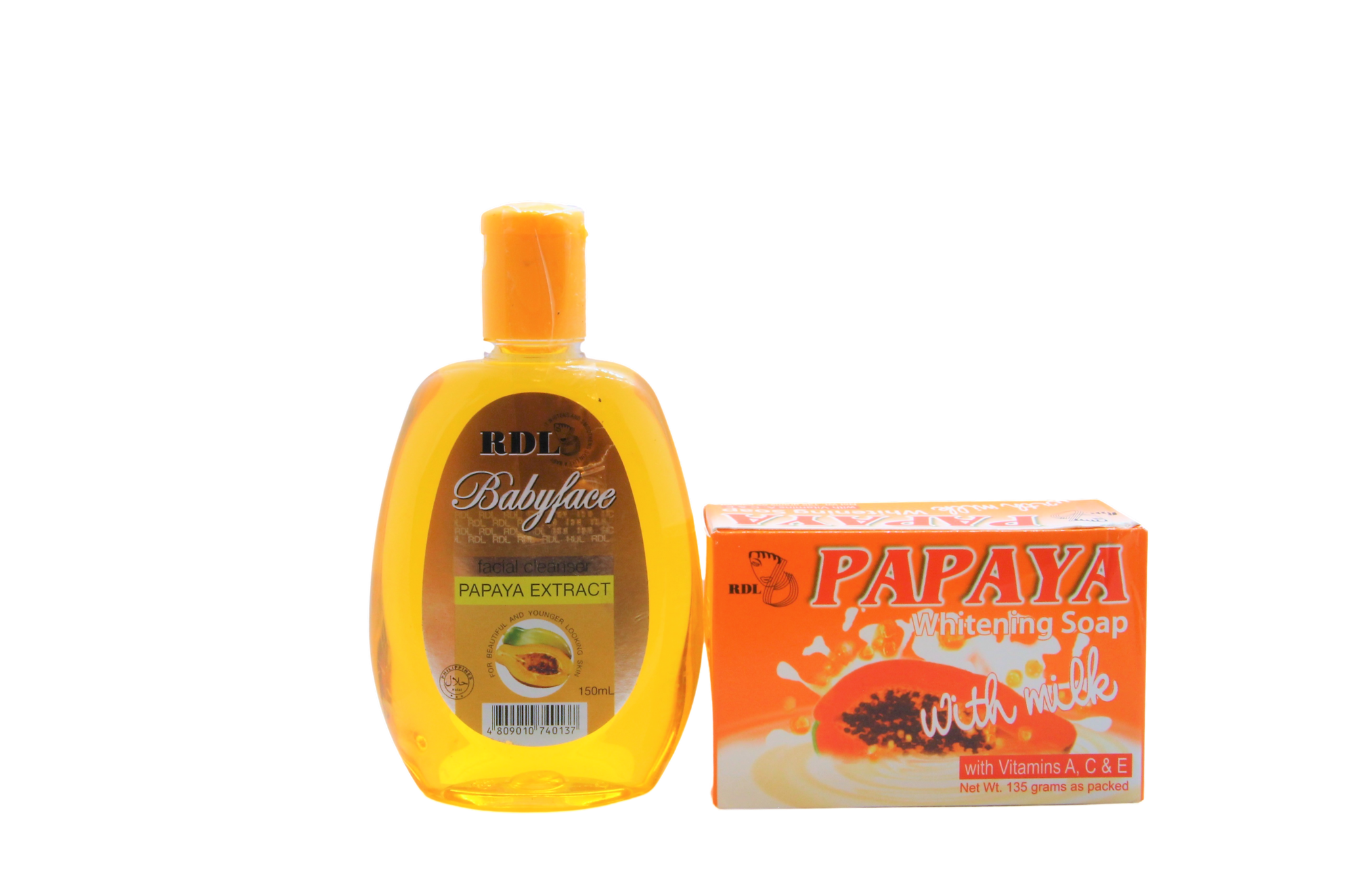 Nettoyant visage et savon à la papaye RDL
