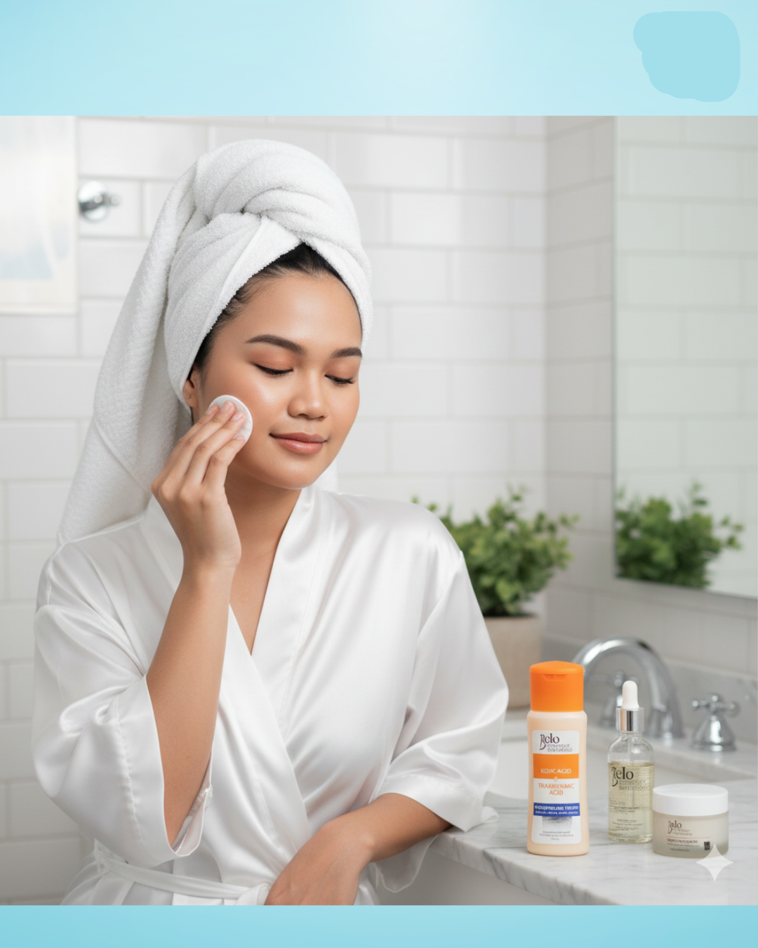 Belo Intensive Whitening Micropeeling Toner – 100 ml – Tonifiant hydratant et exfoliant – Aide à nettoyer, égaliser la teinte et à protéger la peau pour l&