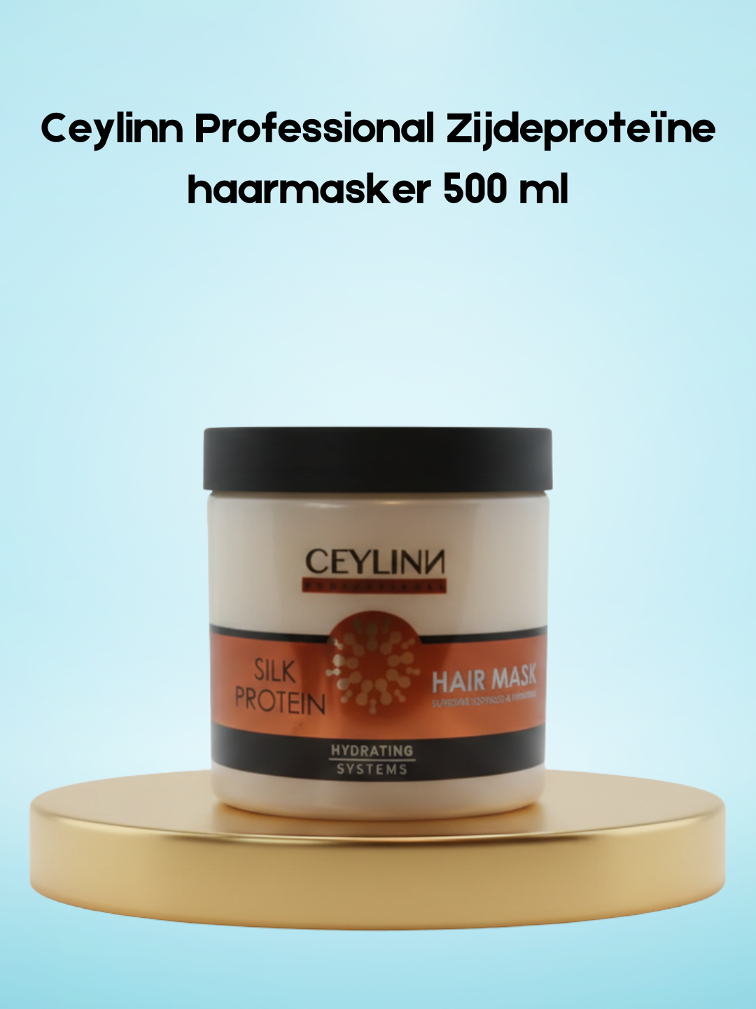 Masque capillaire professionnel aux protéines de soie Ceylinn 500 ml