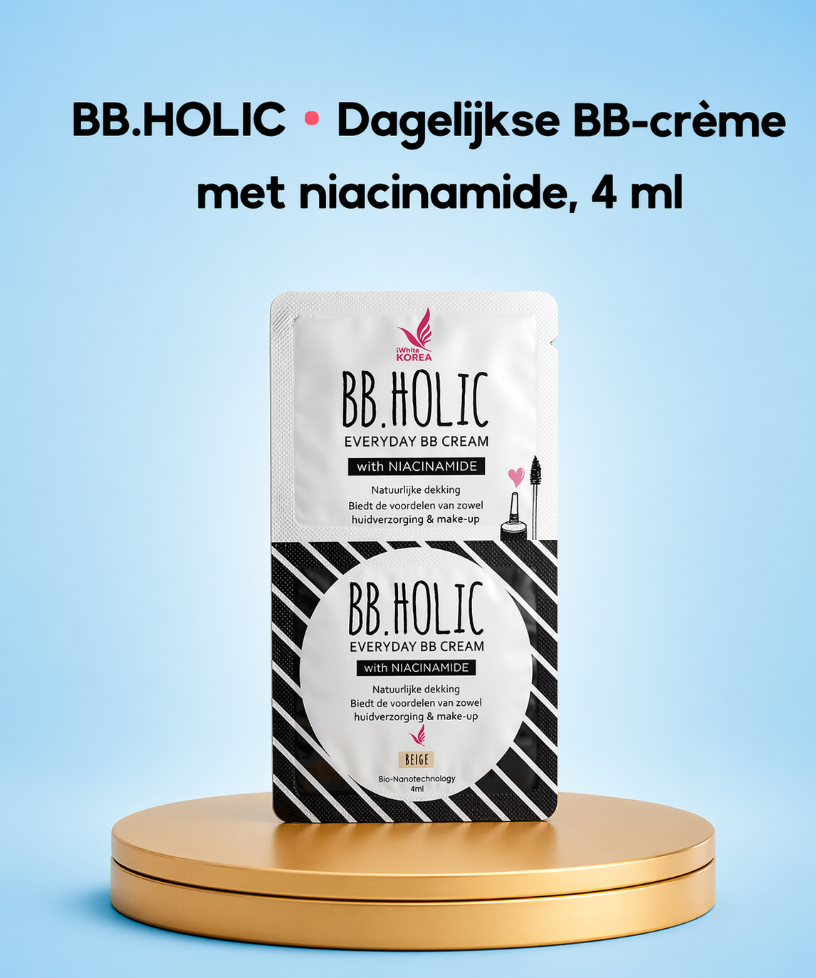 iWhite Korea BB.Holic – Verhelderende & Hydraterende BB Cream – Egaliseert de Huidtint, Vermindert Donkere Vlekken & Verbetert de Huidtextuur – Voor een Stralende, Gladde & Gezonde Teint