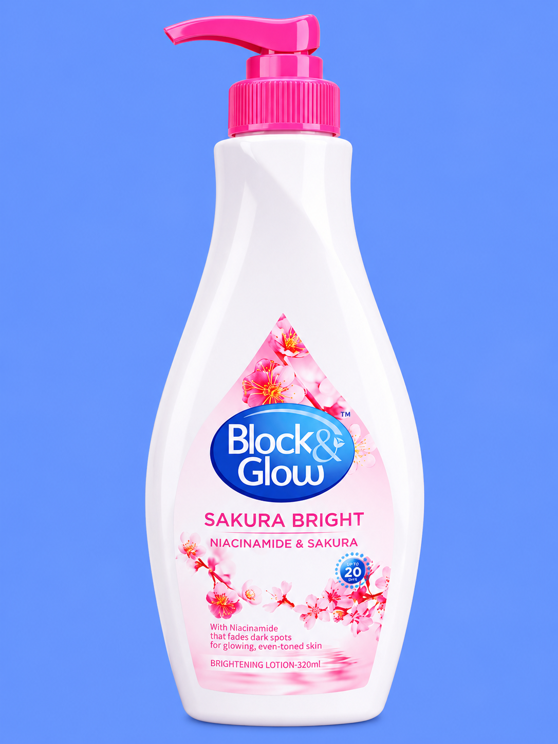 Block & Glow Sakura Bright – Crème hydratante et hydratante – Appliquer avec l&