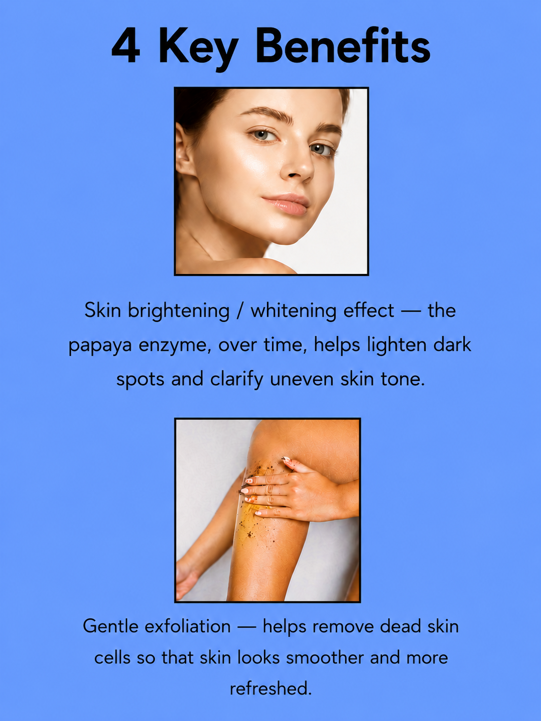 Top-Gel Original Papaya Whitening Soap – Verhelderende & Reinigende Papayazeep – Helpt Donkere Vlekken te Verminderen & Egaliseert de Huidtint – Verfrist, Verzacht & Revitaliseert – Voor een Stralende, Gladde & Gezonde Huid