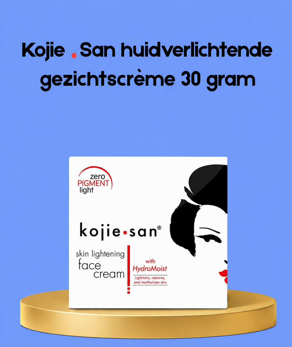 Kojie San Skin Lightening Face Cream – 30 g – Verhelderende & Hydraterende Gezichtscrème – Verminderde Donkere Vlekken, Egaliseert de Huidtint & Hydrateert Intensief – Voor een Gladde, Stralende & Gezonde Teint