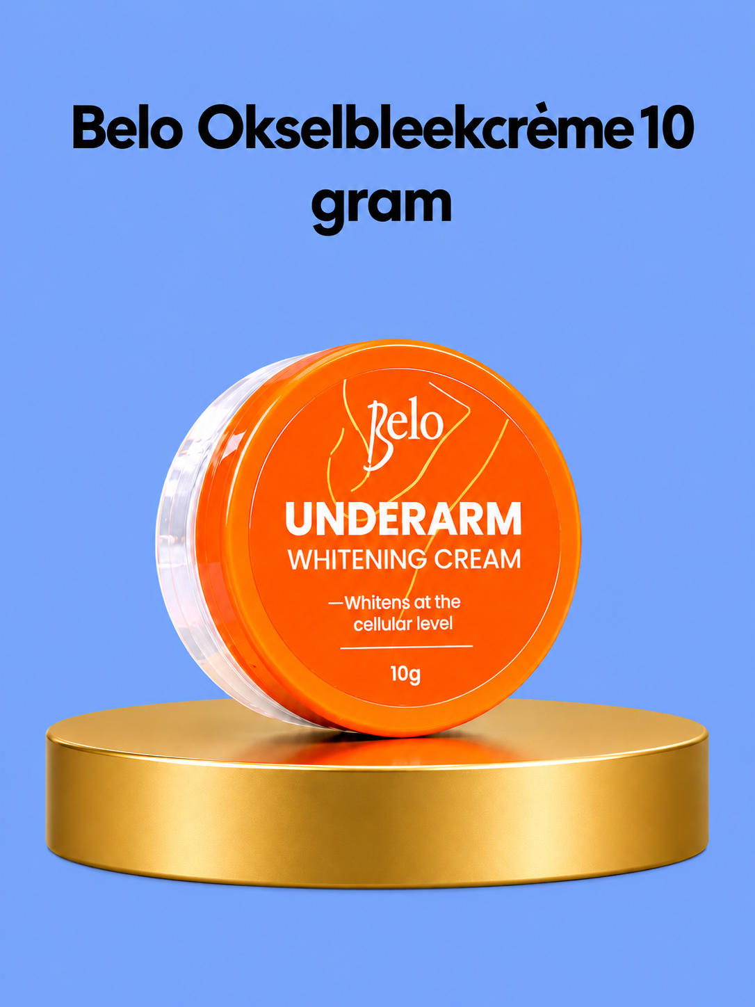 Belo Underarm Whitening Cream – 10 g – Verhelderende & Verzachtende Okselcrème – Helpt Donkere Vlekken te Verminderen, Egaliseert de Huidtint & Hydrateert – Voor Zachte, Stralende & Gezonde Okselhuid