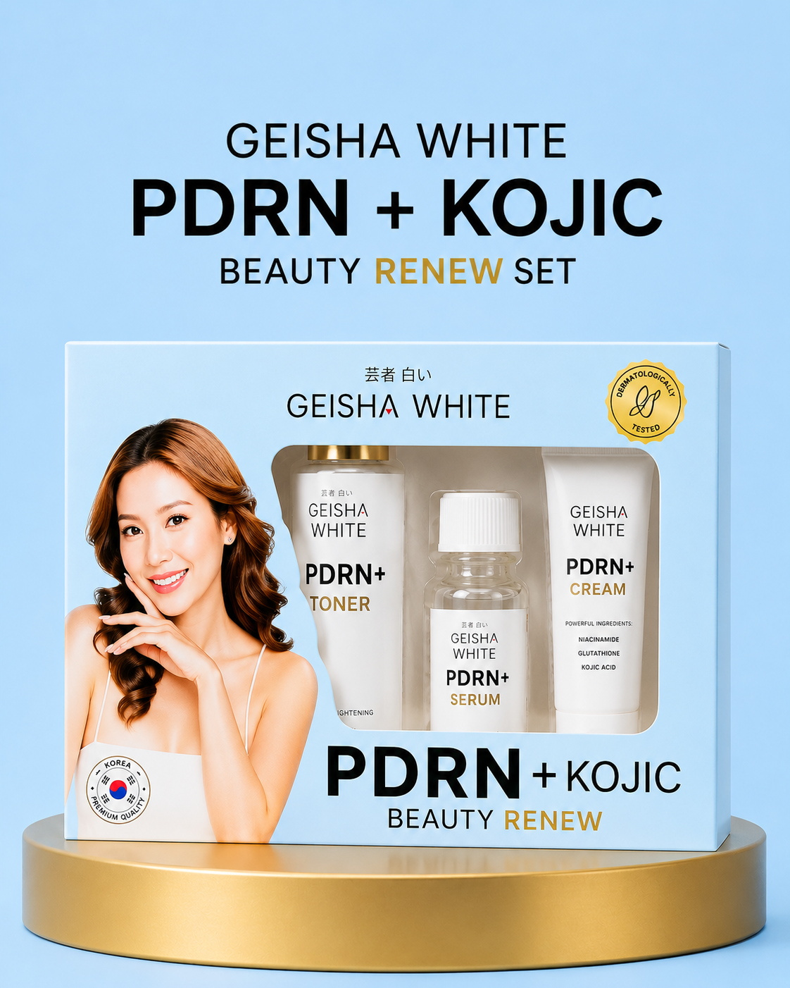 Geisha White PDRN + Kojic Beauty Renew Set