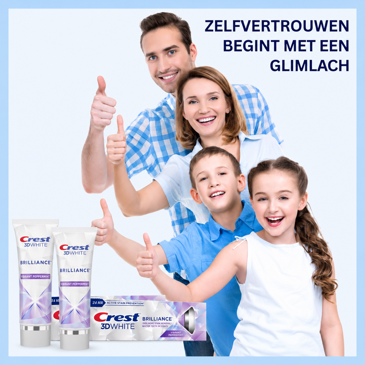Dentifrice Crest 3D Brilliance White – 121 g (2 pièces) – Tandpasta blanchissant avancé – Verwijdert Oppervlaktevlekken, Verheldert Tanden & Zorgt voor een Stralend Witte, Gezonde Glimlach