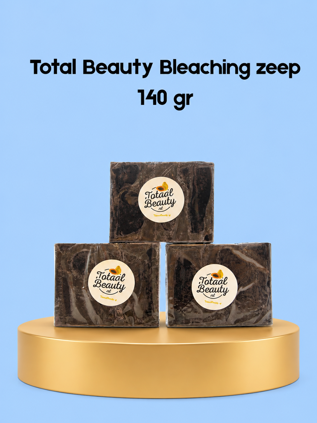 TotaalBeauty Bleaching Soap – 140 g (3 Stuks) – Verhelderende & Hydraterende Zeep – Helpt Donkere Vlekken te verminderen, Egaliseert de Huidtint & Hydrateert Intensief – Voor een Gladde, Stralende & Gezonde Huid