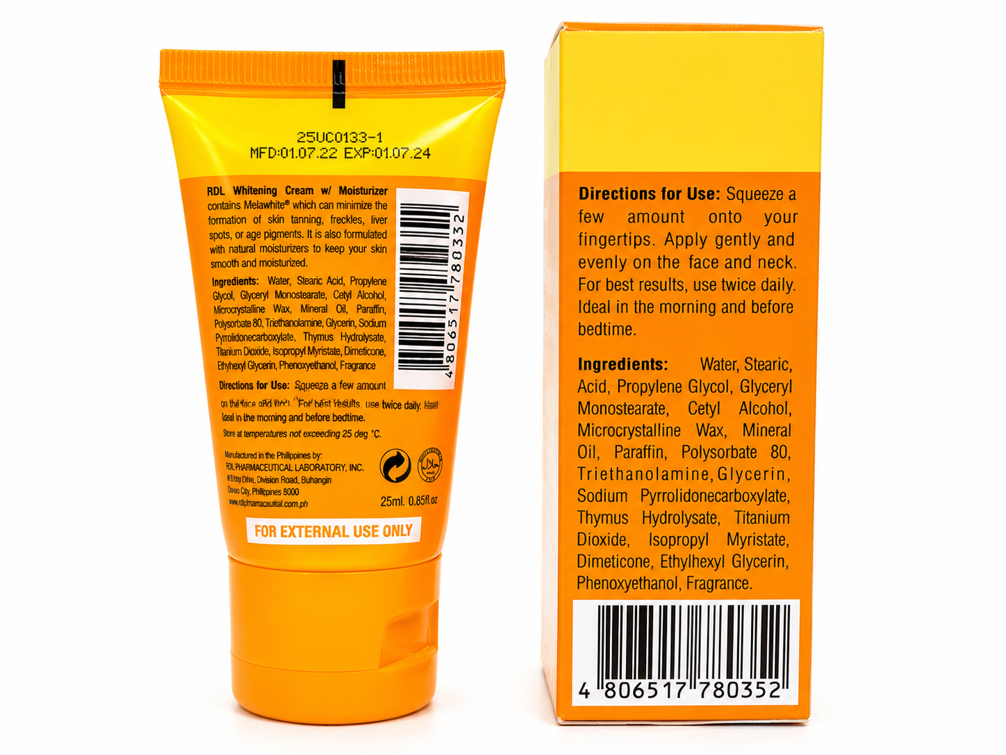 RDL Whitening Cream – Verhelderende & Hydraterende Gezichtscrème – Helpt Donkere Vlekken te verminderen, Egaliseert de Huidtint & Verzorgt de Huid – Voor een Gladde, Stralende & Gezonde Teint