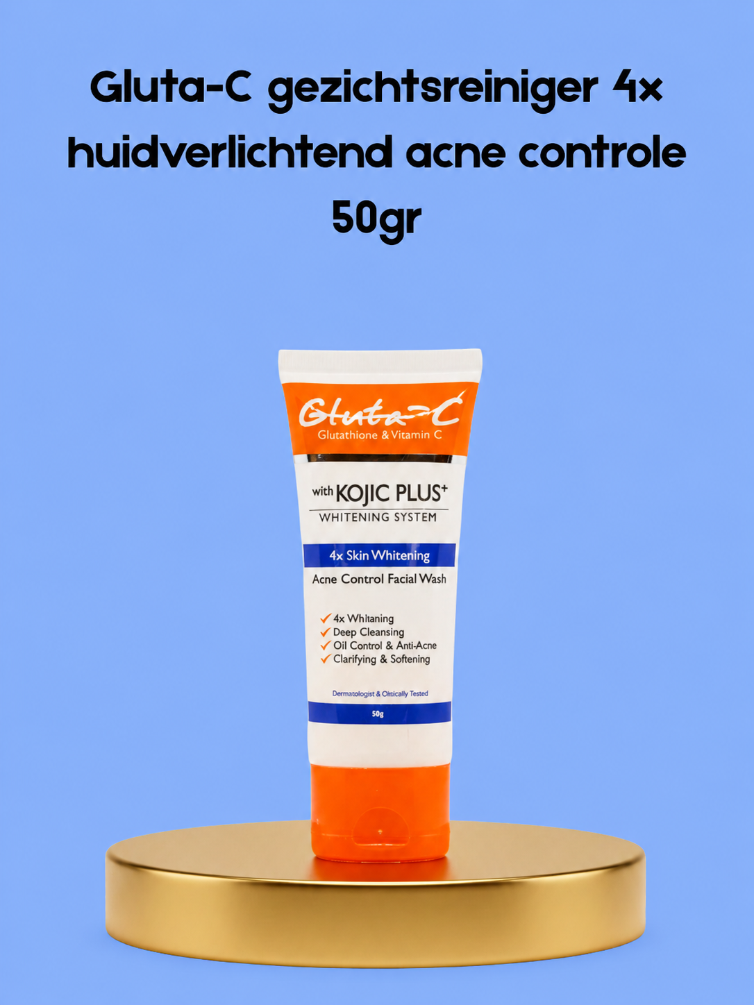 Gluta-C gezichtsreiniger 4x huidverlichtend acne controle 50gr