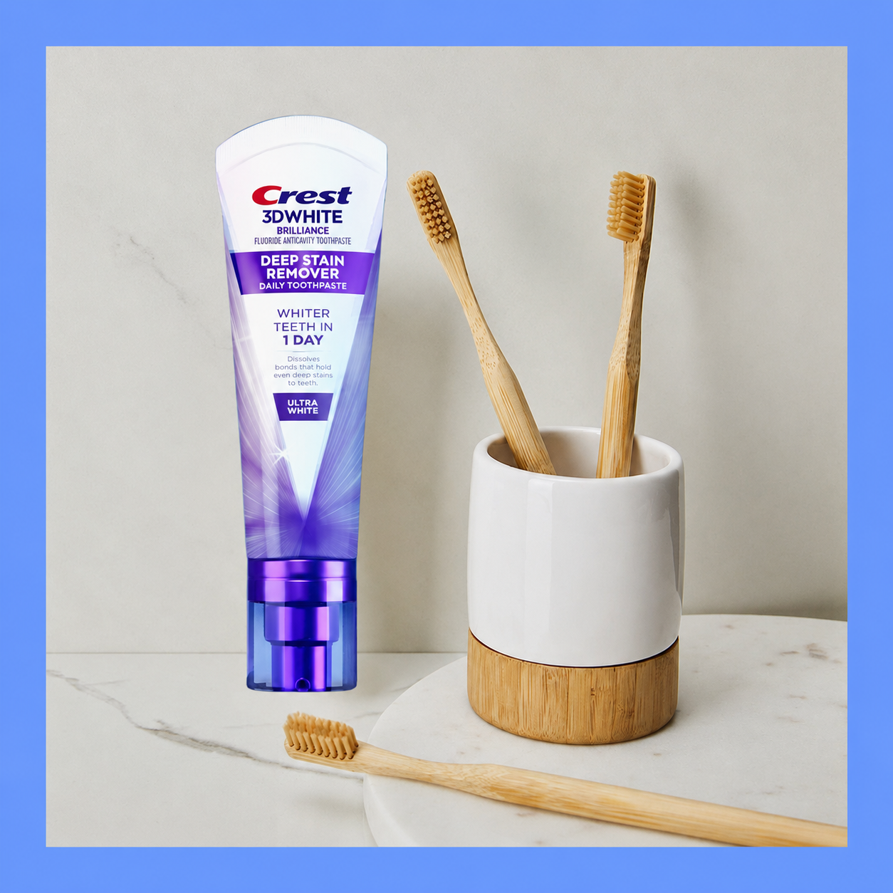 Crest 3D White Brilliance Deep Stain Remover – Groot formaat – Nieuw in Nederland – Verwijdert Diepe Tanden Vlekken, Verheldert Tanden & Beschermt Tandglazuur – Voor een Stralende, Witte & Gezonde Glimlach