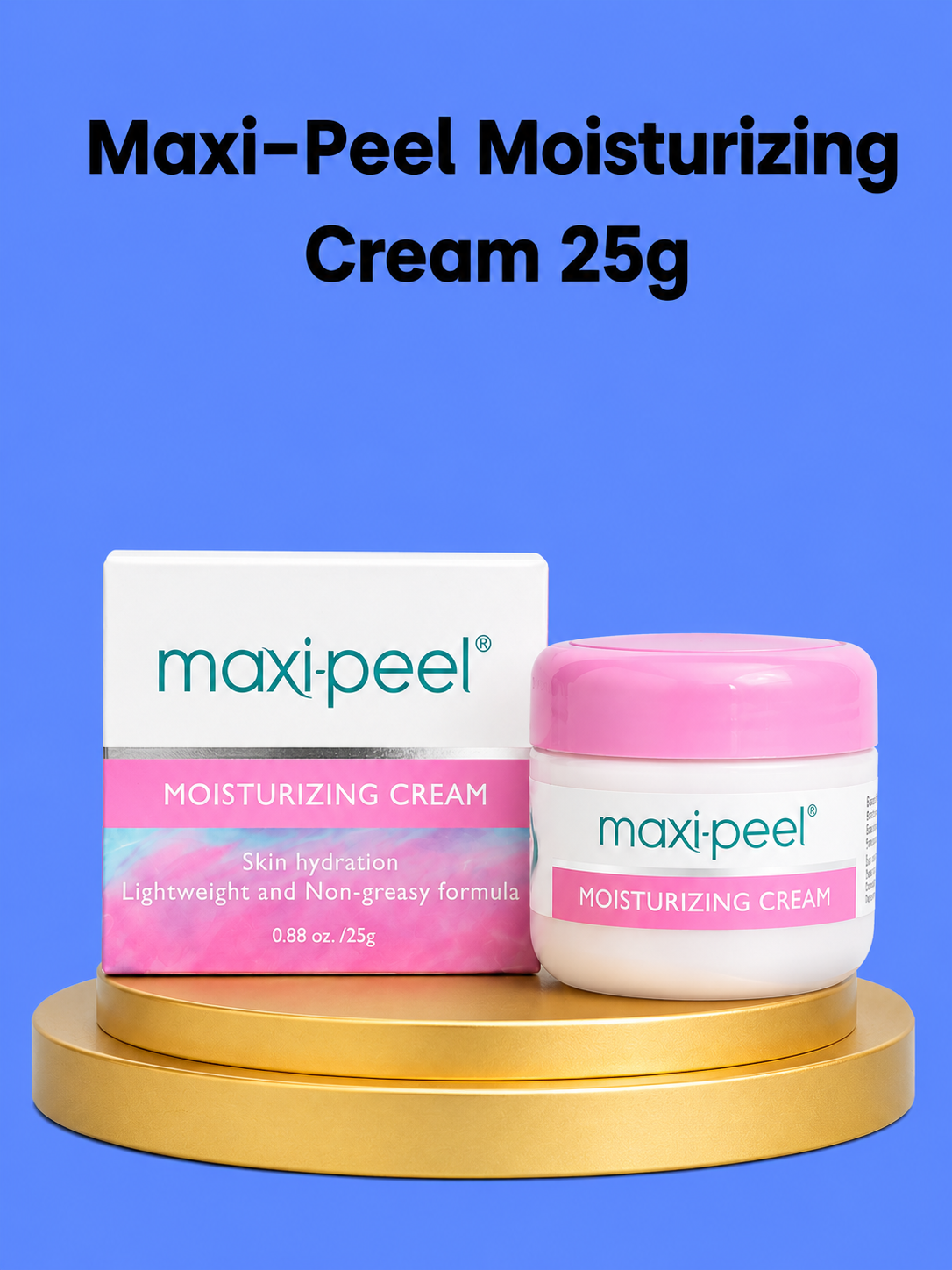 Maxi-Peel Hydraterende Crème 25g – Gezichtscrème, Hydraterend & Niet-Vettig