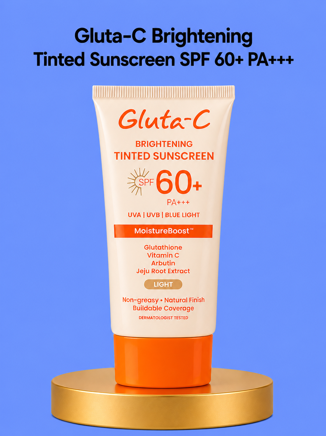 Gluta-C Brightening Tinted Sunscreen SPF 60+ PA+++(LIGHT)