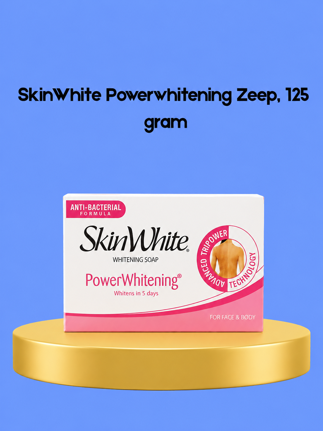 SkinWhite Power Whitening Soap – 125 g – Verhelderende & Hydraterende Zeep – Helpt Donkere Vlekken te verminderen, Egaliseert de Huidtint & Hydrateert Intensief – Voor een Gladde, Stralende & Gezonde Huid
