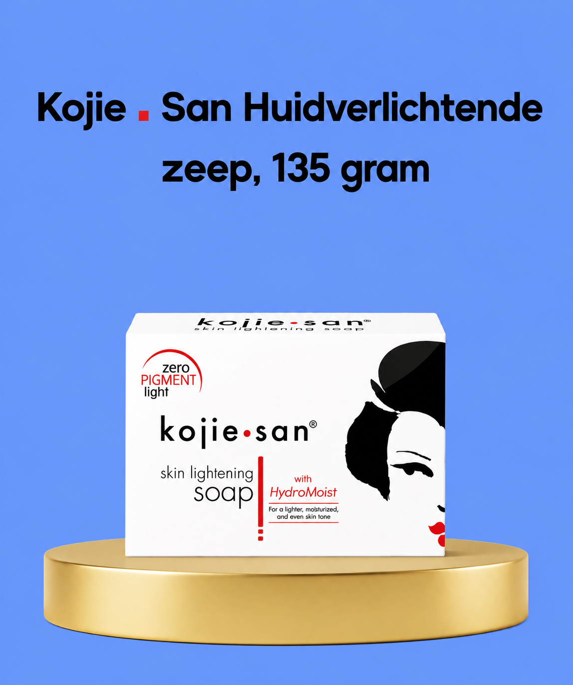 Kojie San Skin Lightening Soap – 1×135 g – Verhelderende & Hydraterende Zeep – Vermindert Donkere Vlekken, Egaliseert de Huidtint & Hydrateert Intensief – Voor een Gladde, Stralende & Gezonde Huid