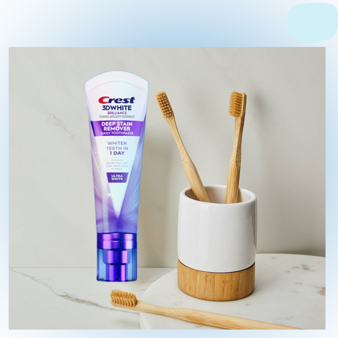 Crest 3D White Brilliance Deep Stain Remover – Groot formaat – Nieuw in Nederland – Verwijdert Diepe Tanden Vlekken, Verheldert Tanden & Beschermt Tandglazuur – Voor een Stralende, Witte & Gezonde Glimlach