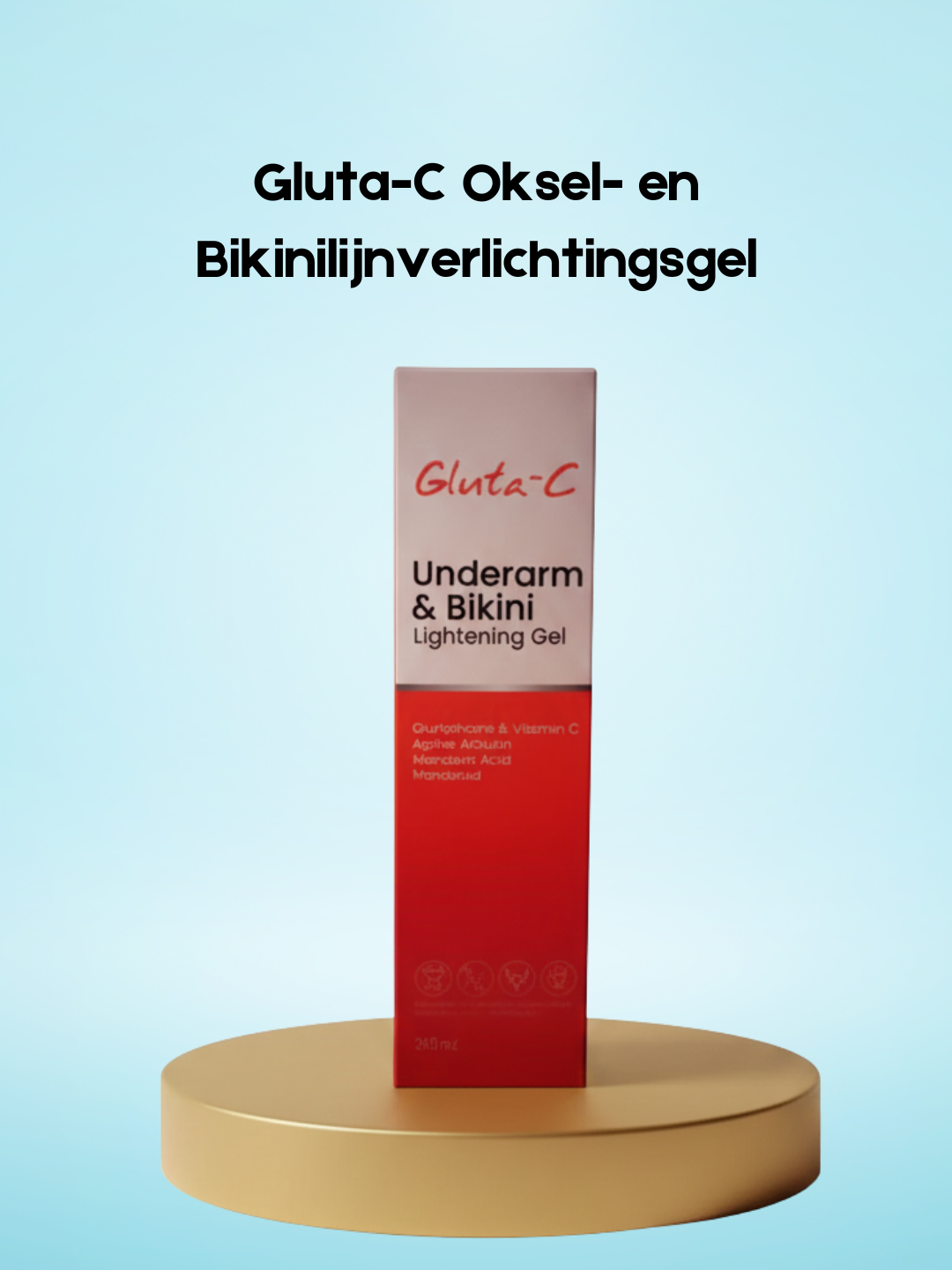 Gluta-C Armpit & Bikini Line Lightening Gel – Verhelderende & Verzachtende Gel – Helpt Donkere Vlekken te Verminderen, Egaliseert de Huidtint & Hydrateert – Voor Zachte, Stralende & Gezonde Oksel- en Bikinihuid