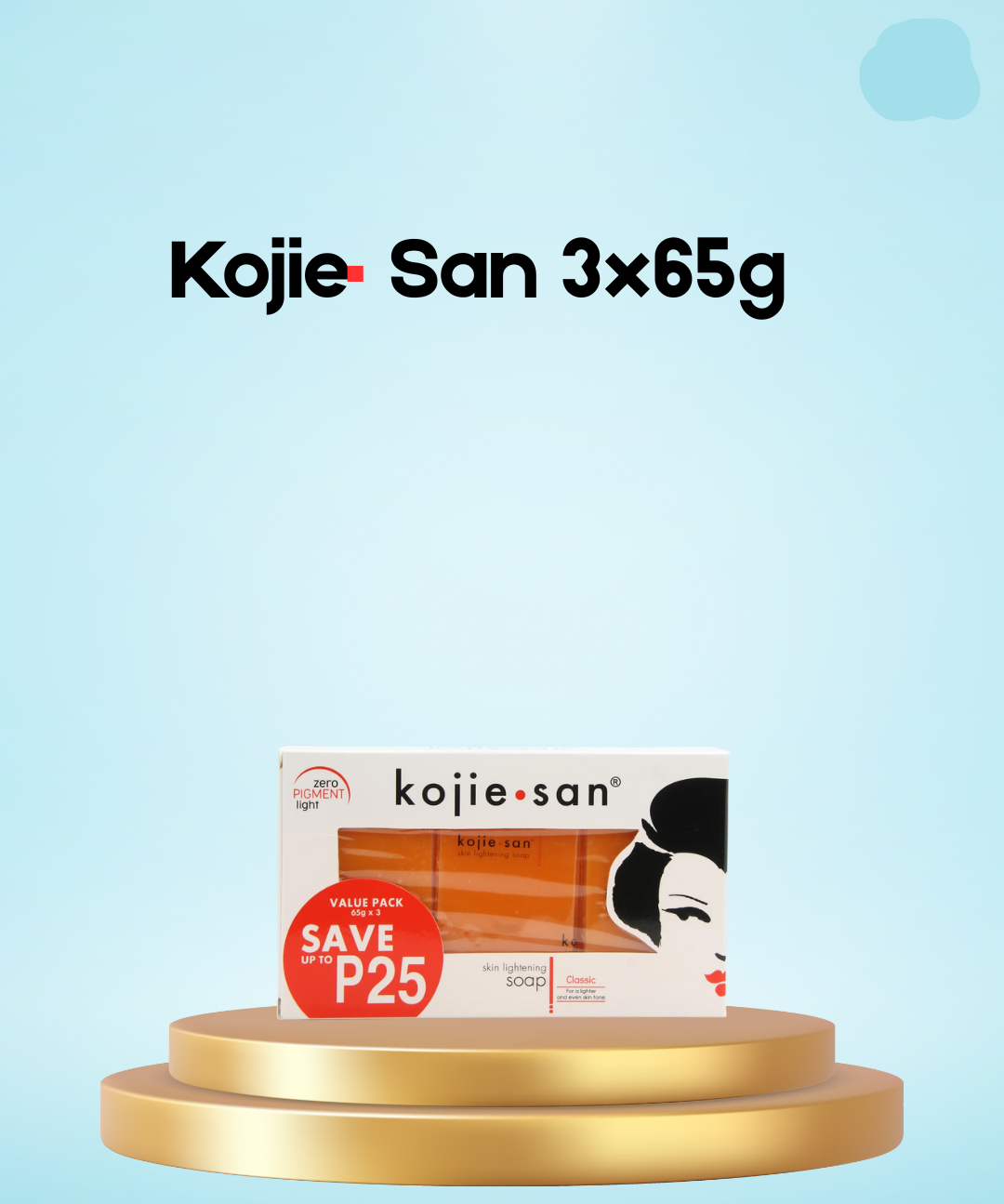 Kojie San Lightening Soap – 3×65 g – Verhelderende & Hydraterende Zeepset – Helpt Donkere Vlekken te verminderen, Egaliseert de Huidtint & Hydrateert Intensief – Voor een Gladde, Stralende & Gezonde Huid