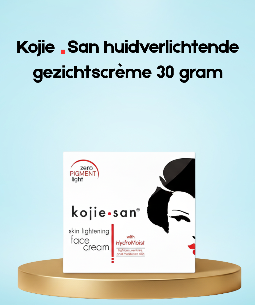 Kojie San Skin Lightening Face Cream – 30 g – Crème hydratante et hydratante – Vermindert Donkere Vlekken, Egaliseert de Huidtint & Hydrateert Intensief – Voor een Gladde, Stralende & Gezonde Teint