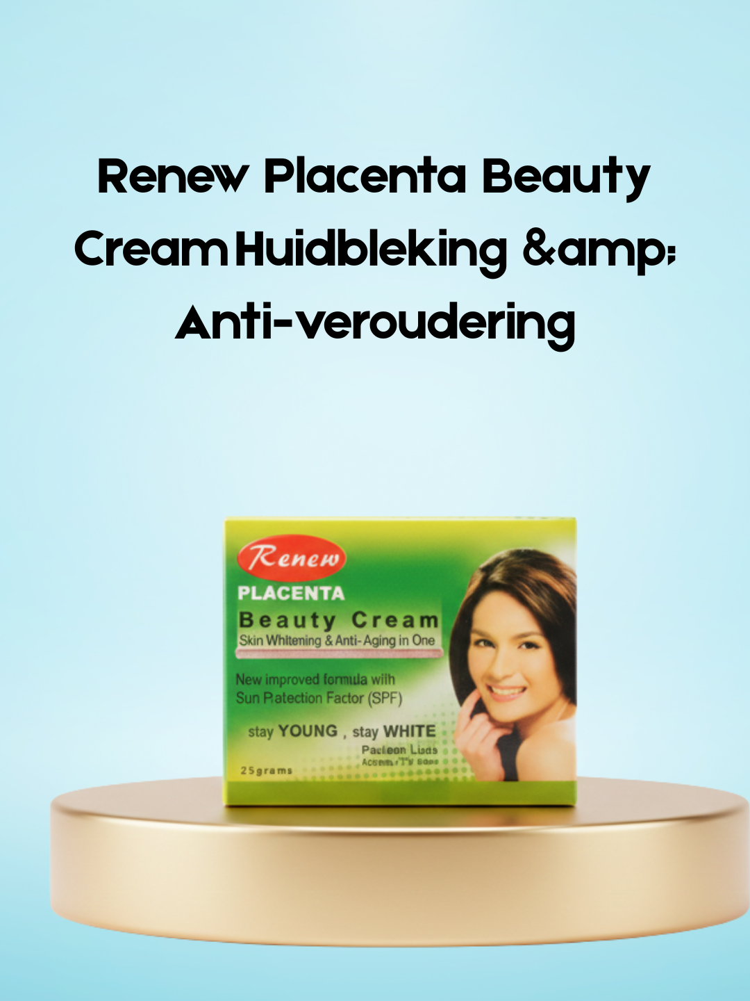 Crème de beauté Renew Placenta éclaircissante et anti-âge