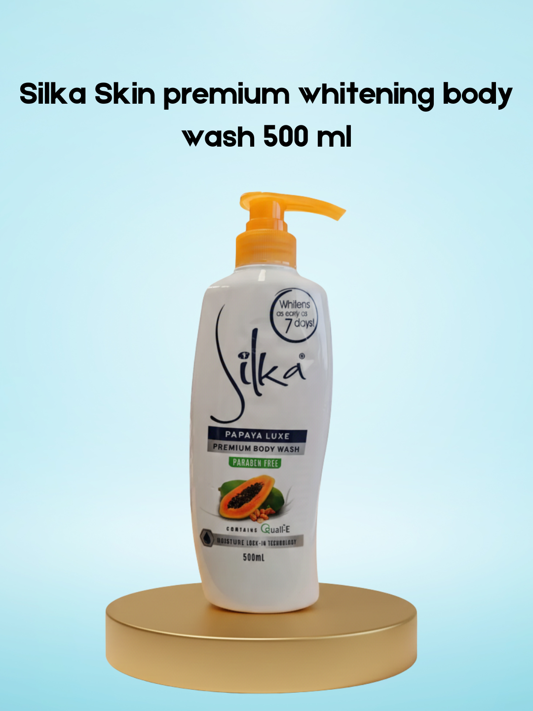 Gel douche blanchissant premium Silka Skin 500 ml