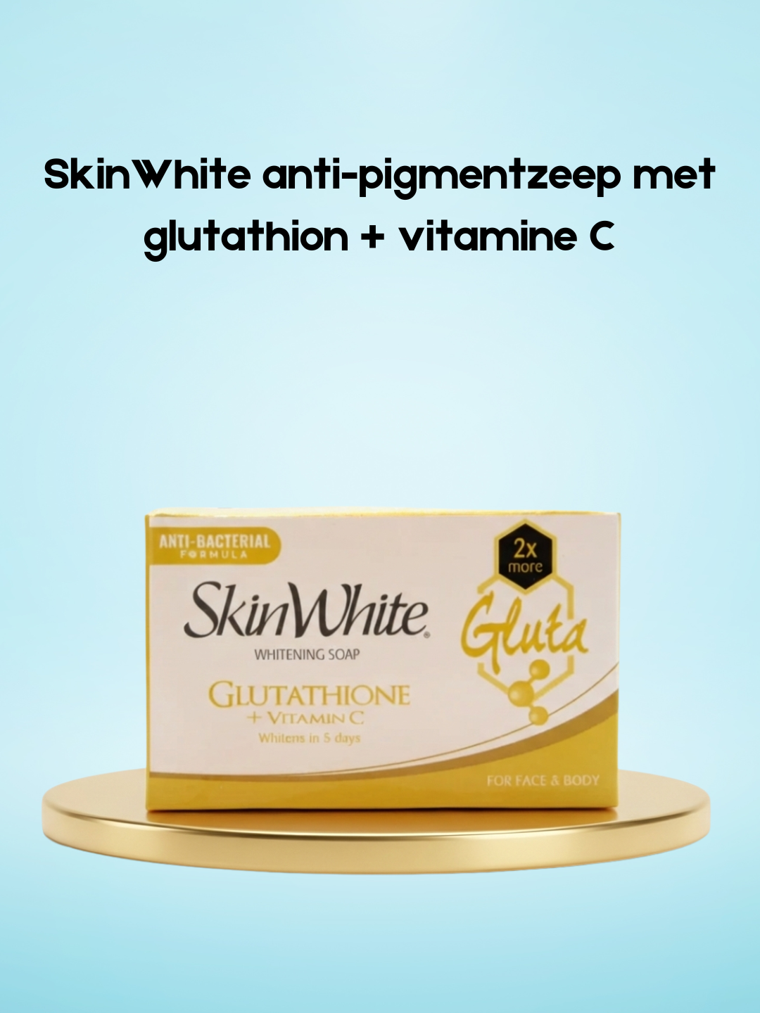 Savon anti-pigmentation SkinWhite au glutathion + vitamine C Totaal Beauty Savon anti-pigmentation SkinWhite au glutathion + vitamine C Totaal Beauty