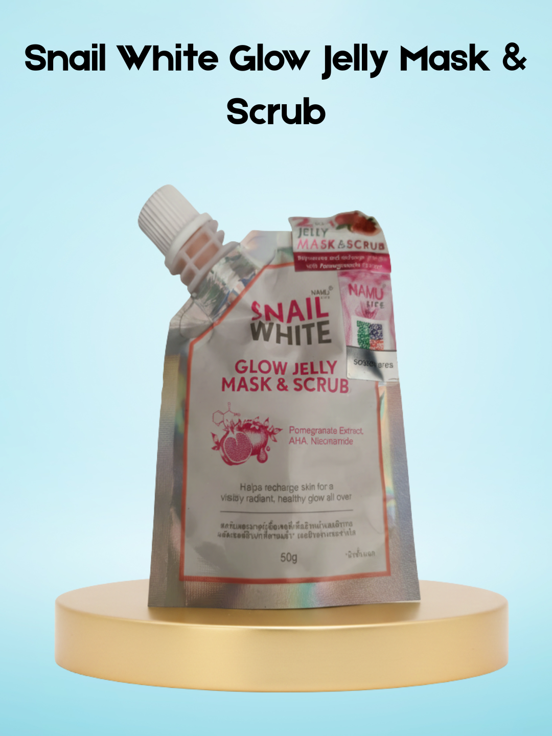 Snail White Glow Jelly Mask & Scrub