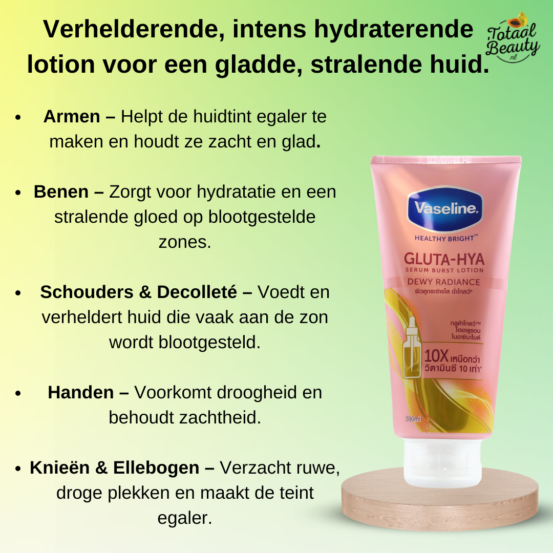 Vaseline Gluta-HYA Serum Burst Lotion pour le corps Éclat rosé