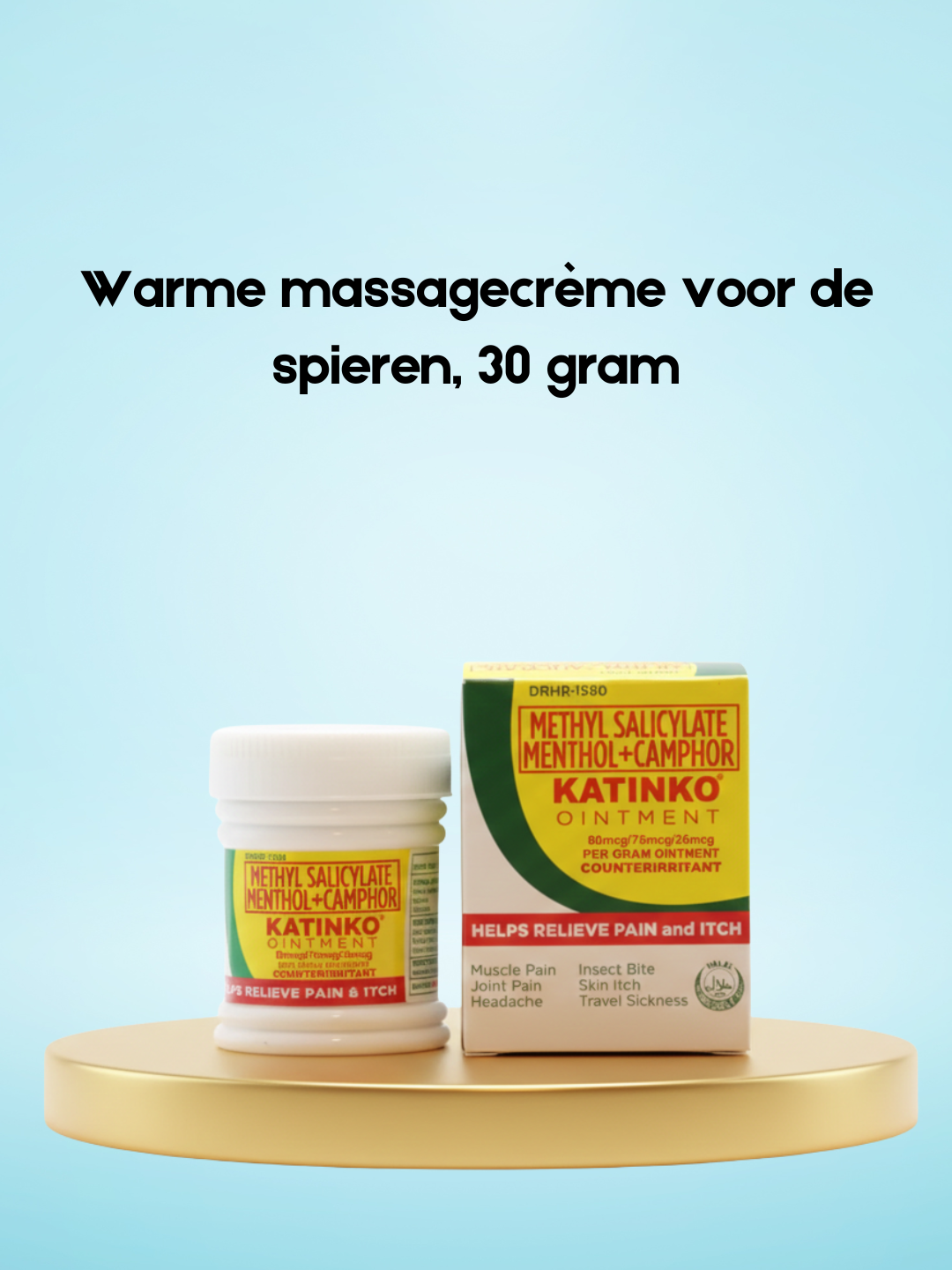 Crème de massage chaude pour les muscles – 30 g – Verwarmende & Ontspannende Massagecrème – Verlicht Spierspanning, Vermindert Vermoeidheid & Bevordert Doorbloeding – Voor Ontspannen, Soepele & Gezonde Spieren