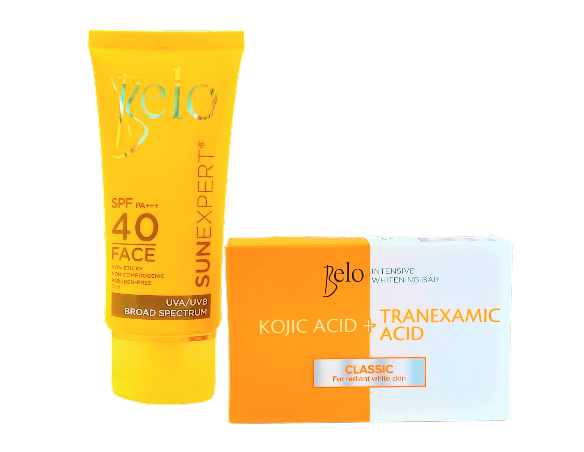 Belo Sunexpert gezichtscrème SPF40, 50ml + Belo Classic zeep 60 gram