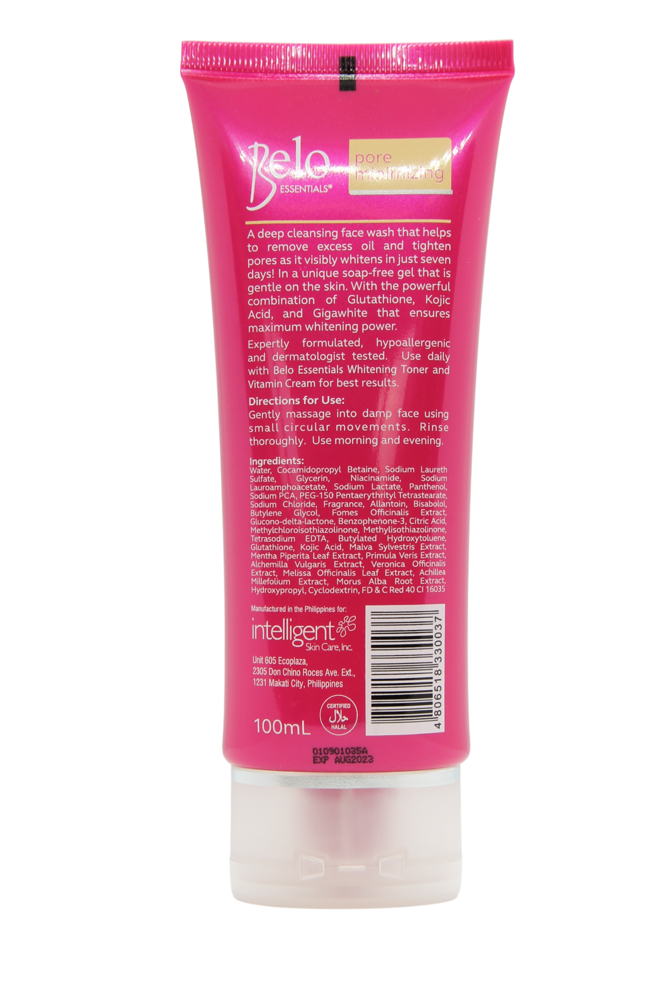 Nettoyant visage Belo Essentials 100 ml