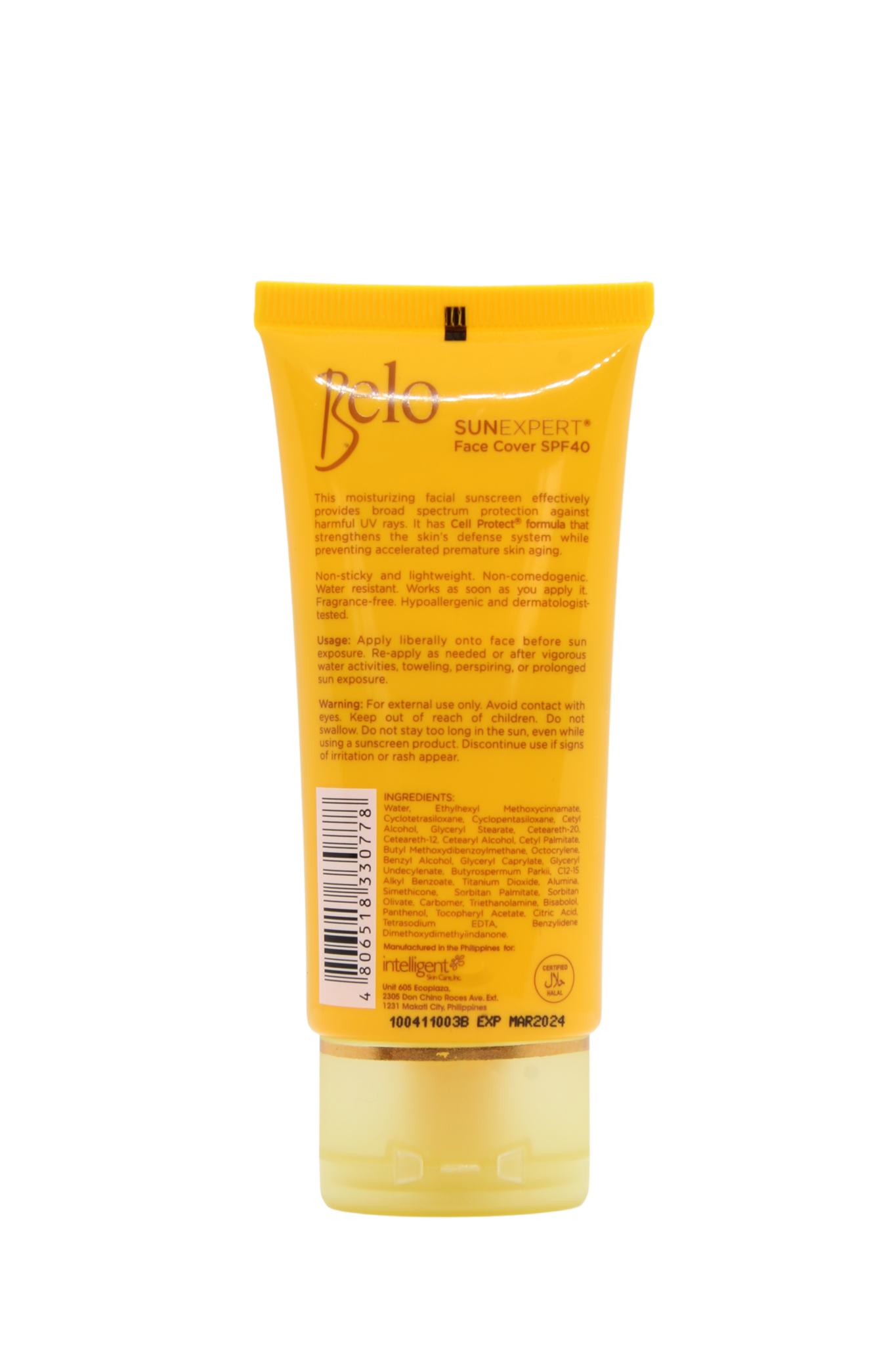 Belo Sunexpert crème visage SPF40, 50ml