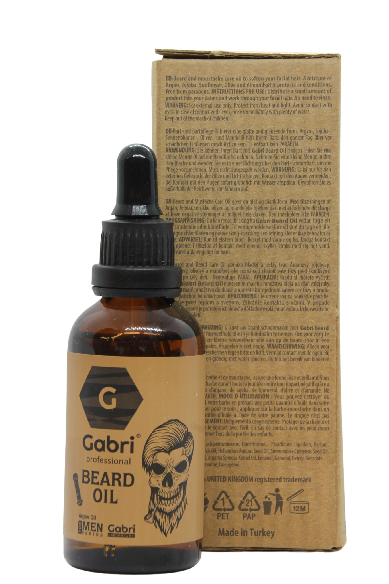 Huile à barbe professionnelle Gabri 50 ml