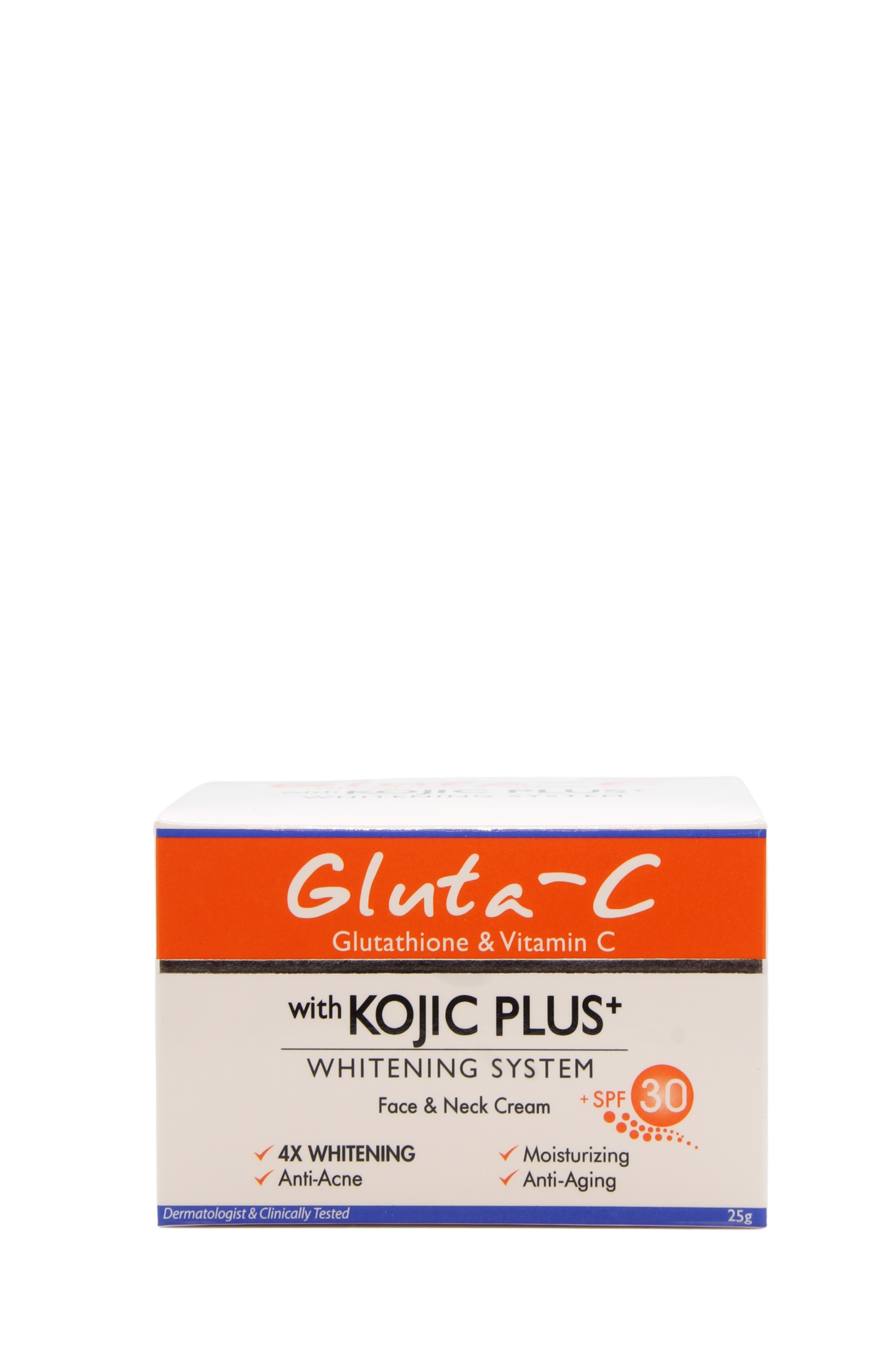 Gluta-C 4x huidverlichtende gezichts- en halscrème SPF30, 25gr