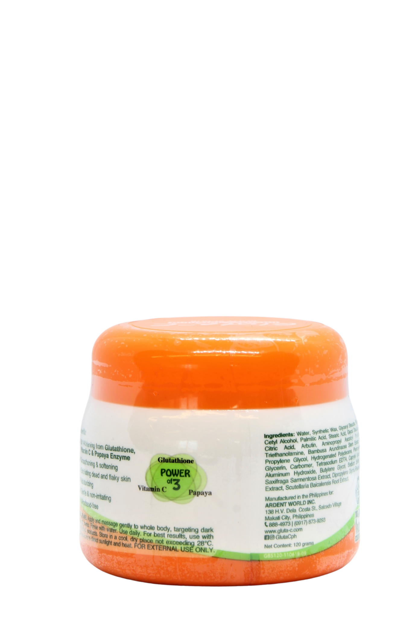 Gluta-C intensieve huidverlichtende bodyscrub 120 gr