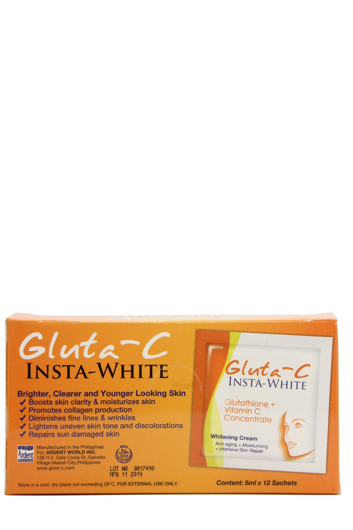 Crème visage Gluta-C Insta-White 6 x 5 ml