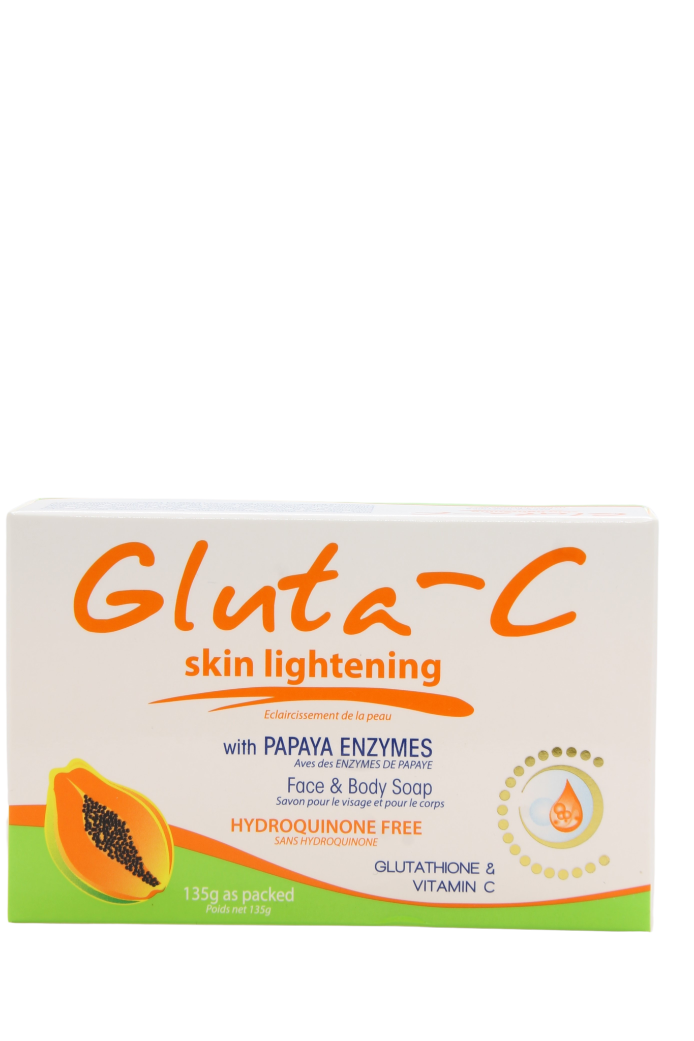 Savon éclaircissant à la papaye Gluta-C 135 g