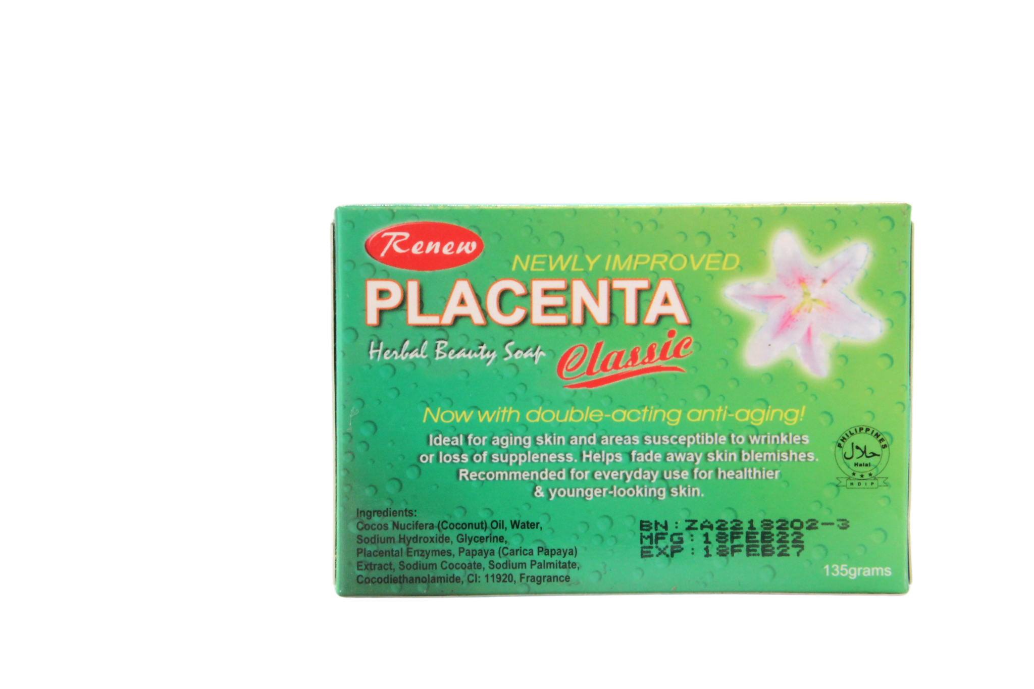 Savon éclaircissant et anti-âge Renew Placenta Classic