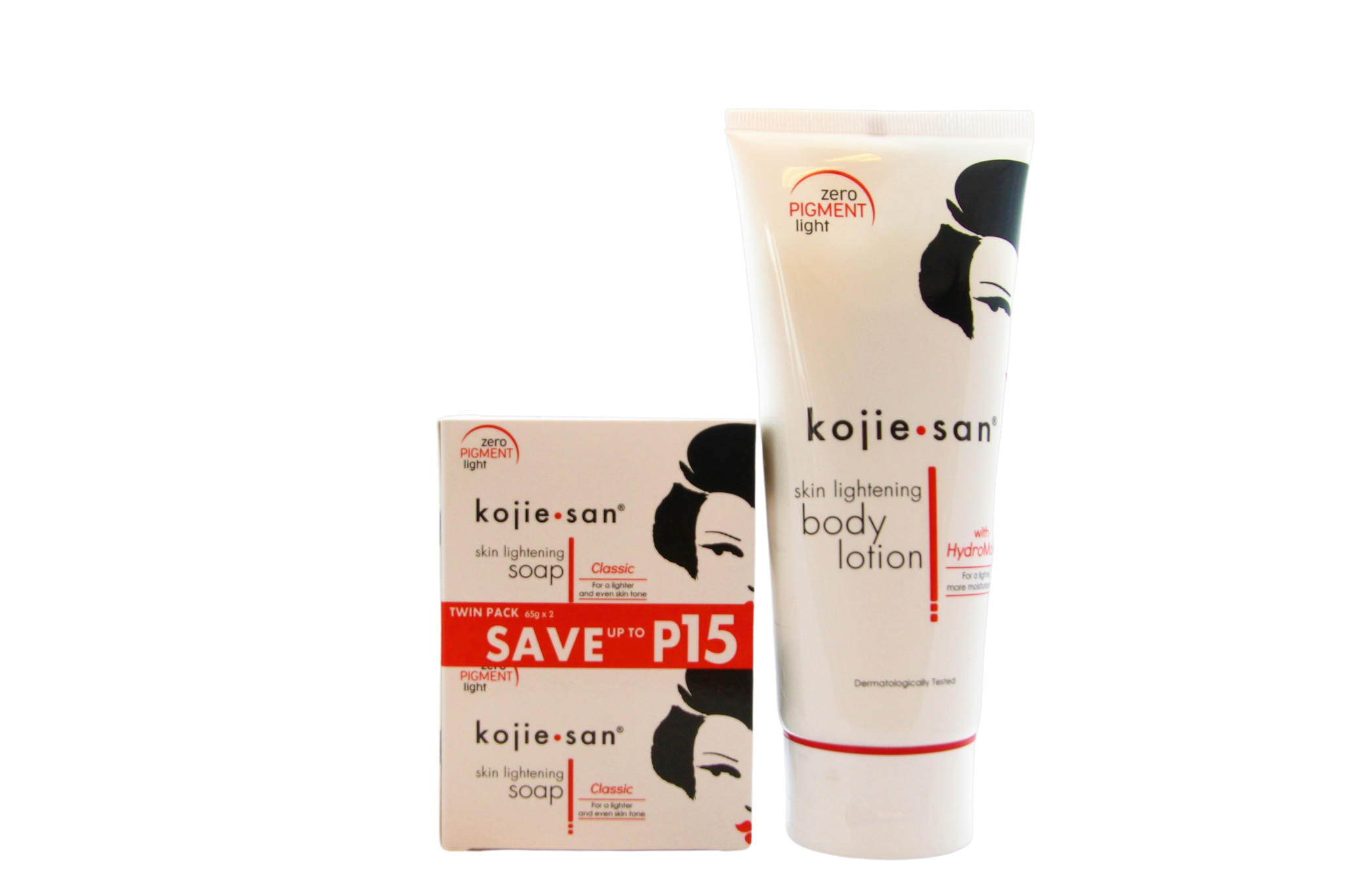 Kojie San Savon éclaircissant pour la peau et lotion pour le corps – 200 ml – Ensemble hydratant et hydratant – Aide à nettoyer, égaliser la teinte d&
