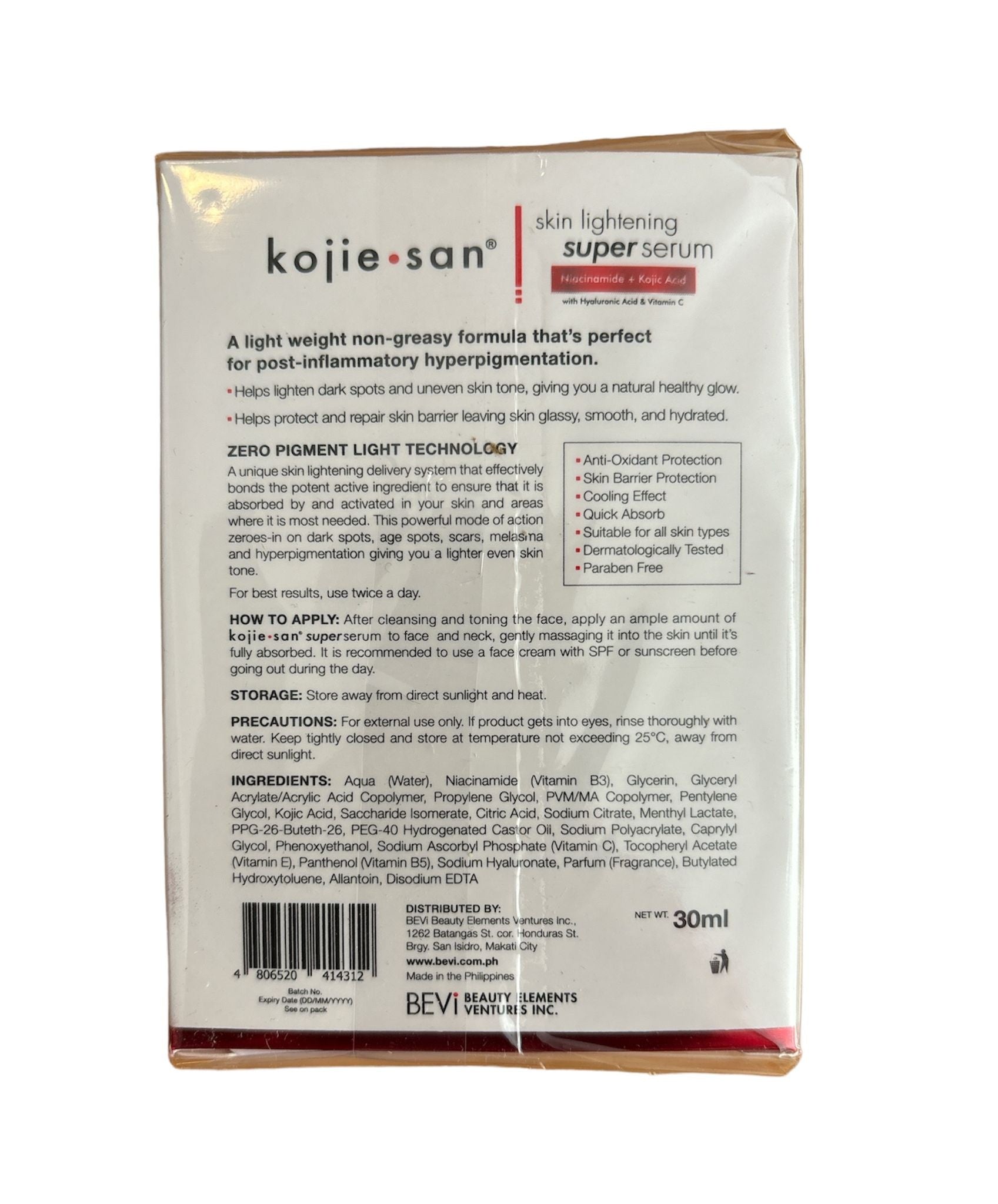 Kojie San Super Serum, essayez-le maintenant ! 30 ml