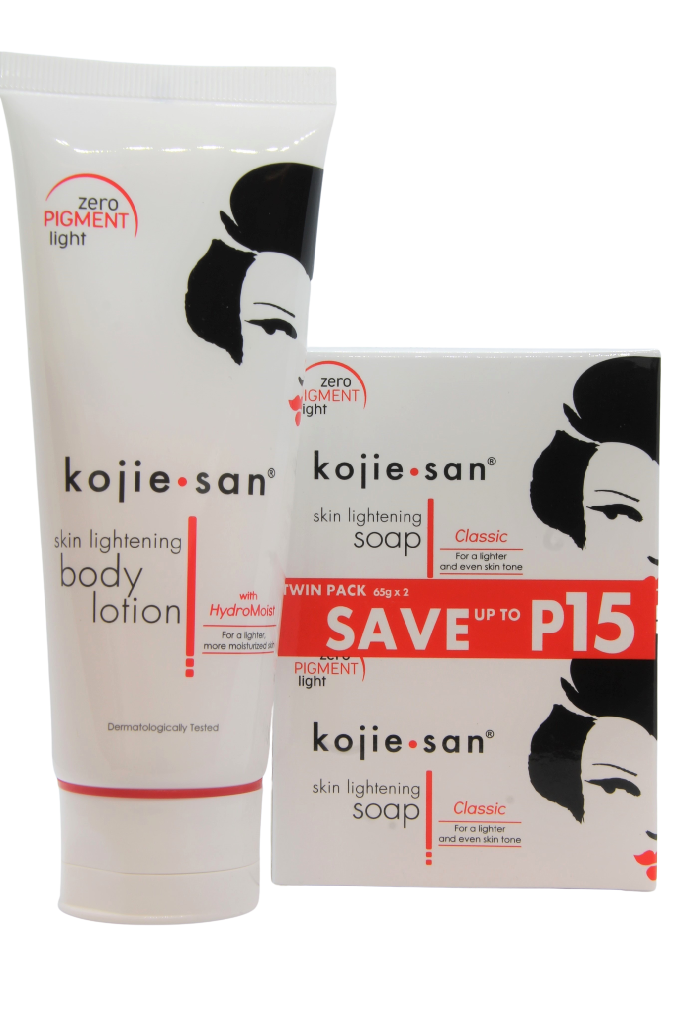 Kojie San Value Pack éclaircissant pour la peau – Savon + Lotion 200 g – Verhelderende & Hydraterende Huidverzorgingsset – Vermindert Donkere Vlekken, Egaliseert de Huidtint & Houdt de Huid Zacht, Glad & Stralend