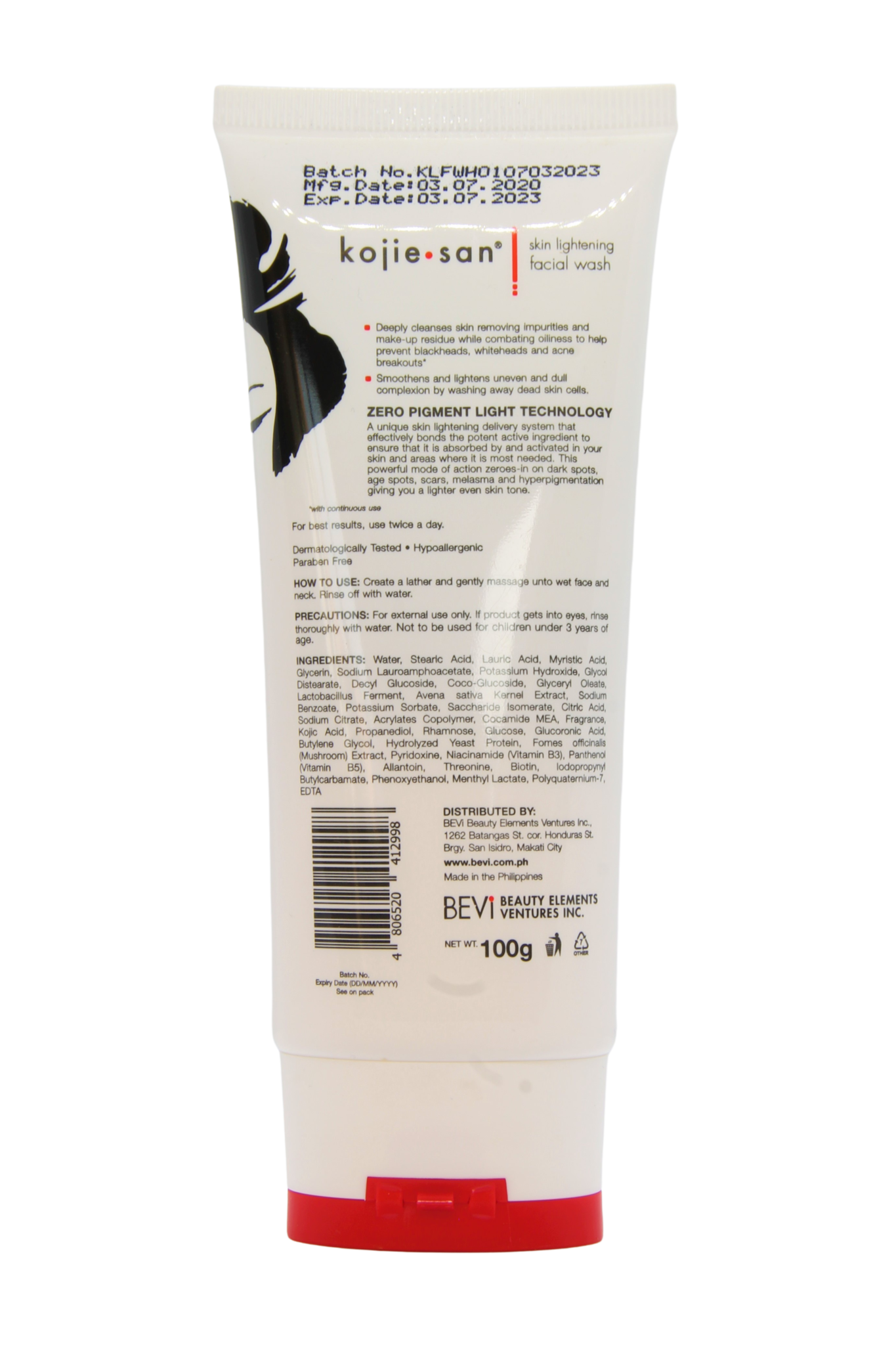 Kojie San Nettoyant Visage Éclaircissant 100 ml