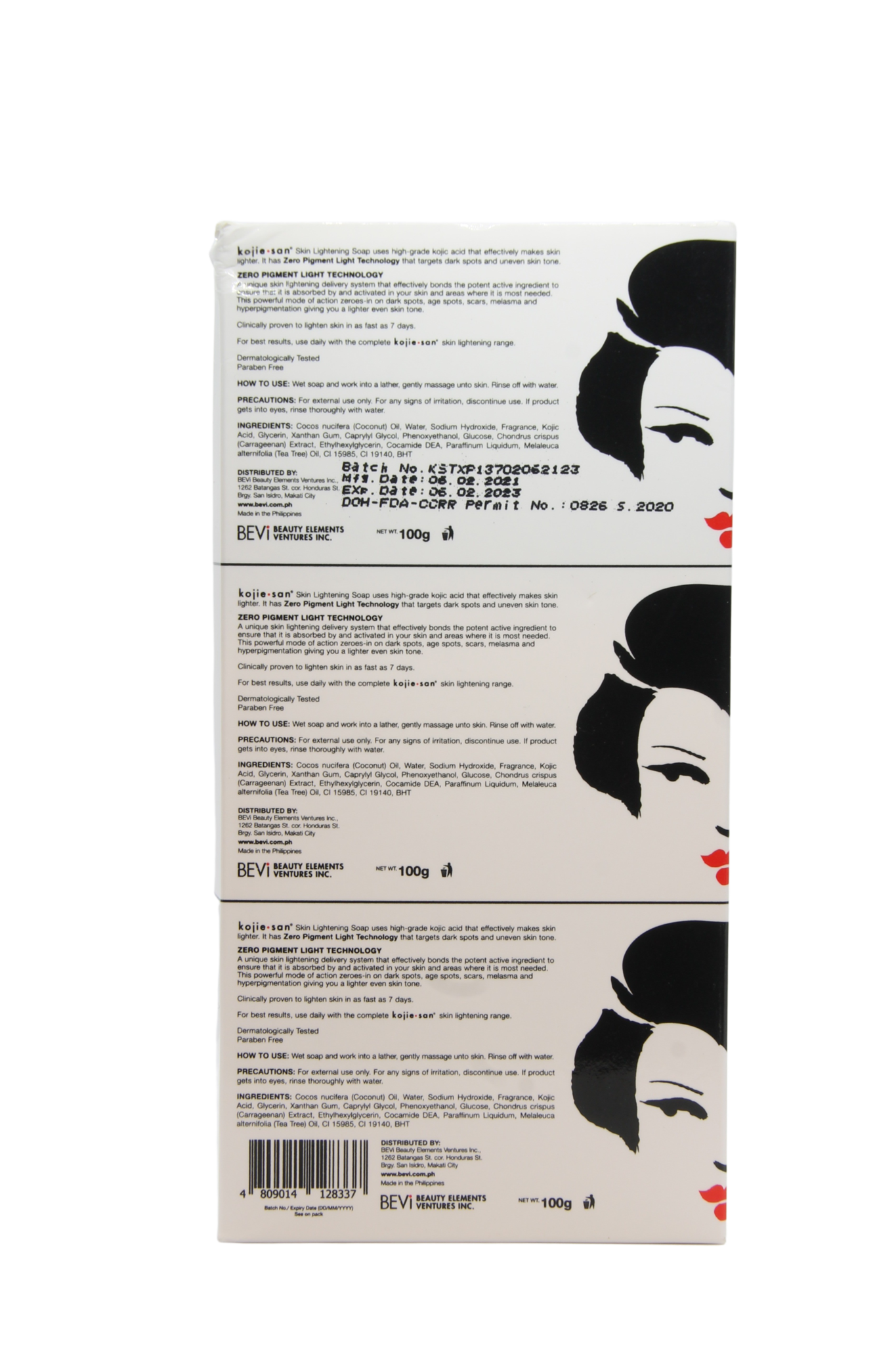Kojie San Skin Lightening Kojic Acid Soap 6 x 100 gr.