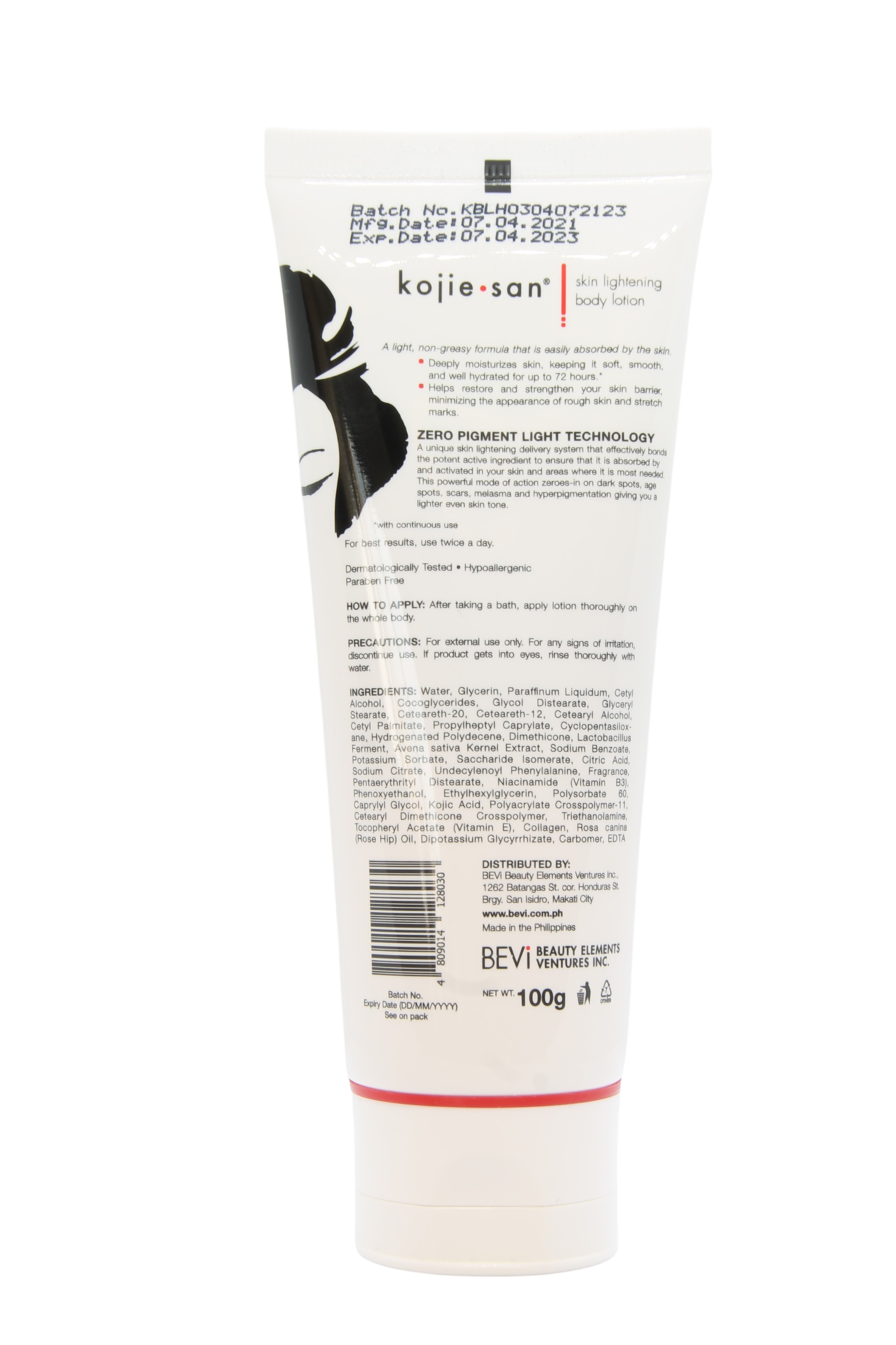Kojie San Lotion corporelle éclaircissante pour la peau 100 g