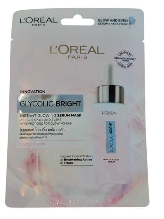 L’Oréal Paris Glycolic Bright Serum Mask – 22 g
