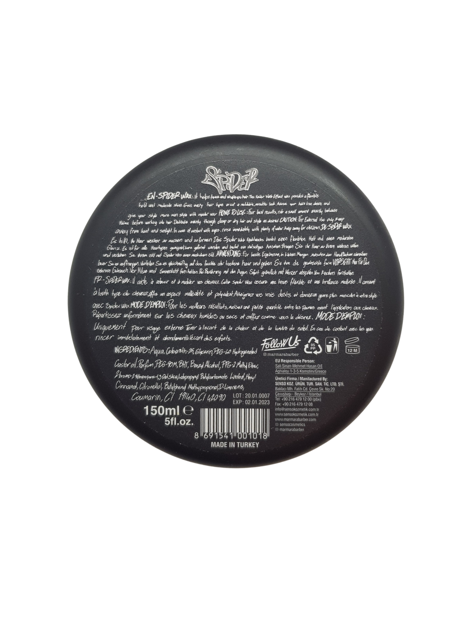 Cire Barber Spider, 150 ml