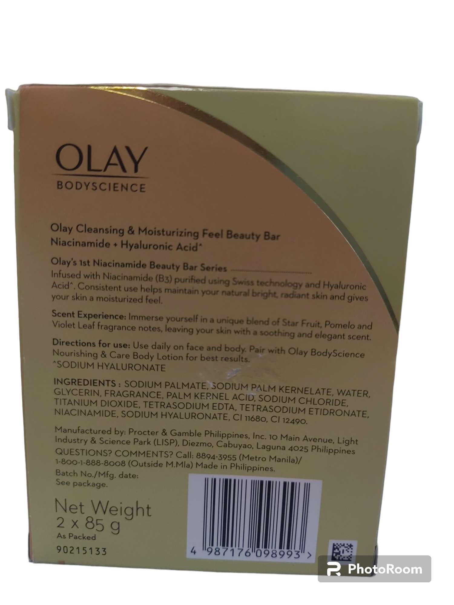 Olay Bodyscience B3+ Hyaluronic Acid 2x85 grams