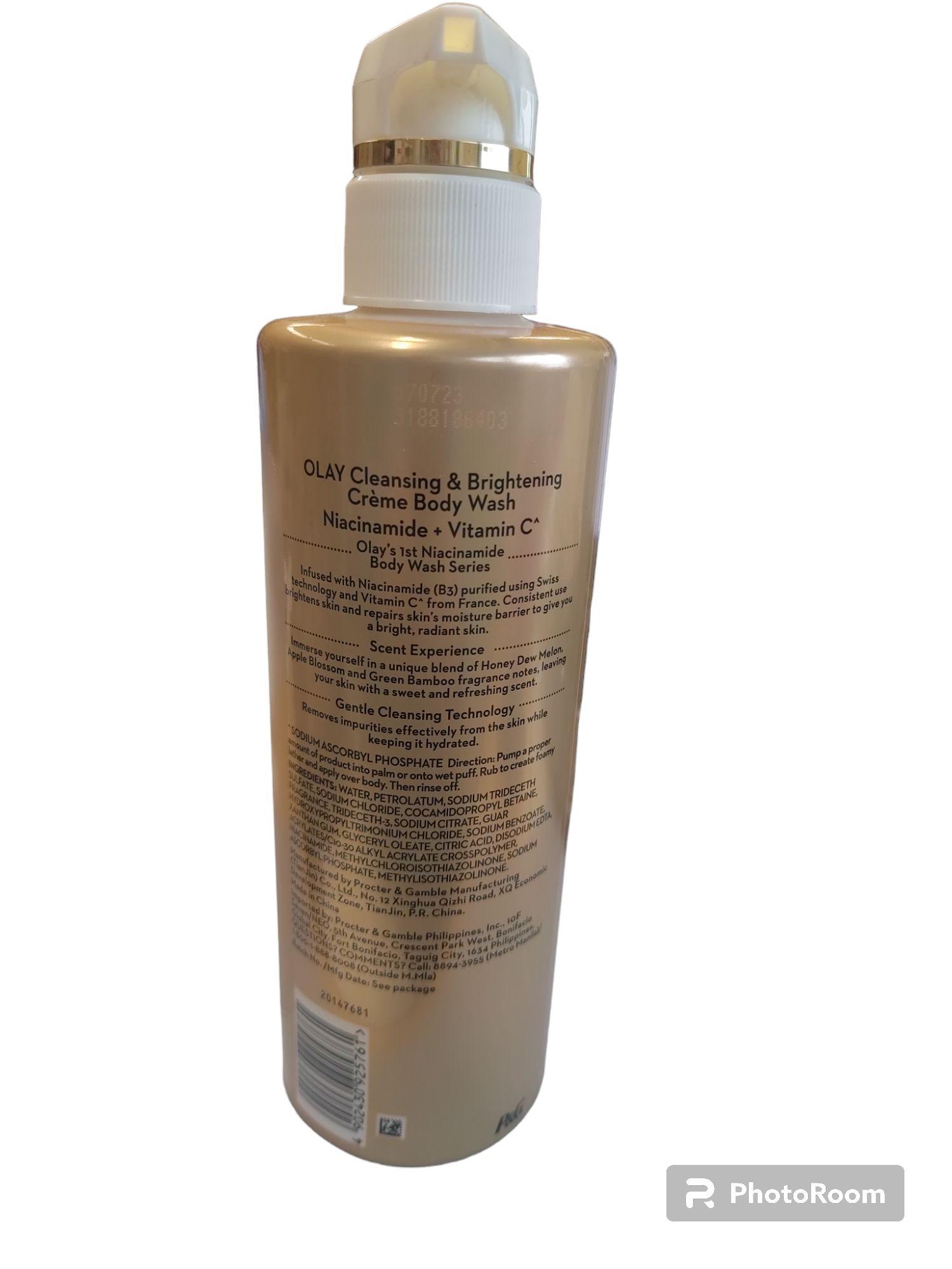 Gel douche crème à la vitamine C Olay Bodyscience B3+